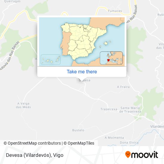 Devesa (Vilardevós) map