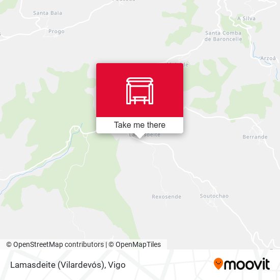 Lamasdeite (Vilardevós) map
