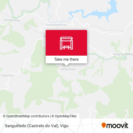 Sanguiñedo (Castrelo do Val) map