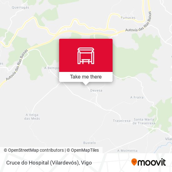 Cruce do Hospital (Vilardevós) map