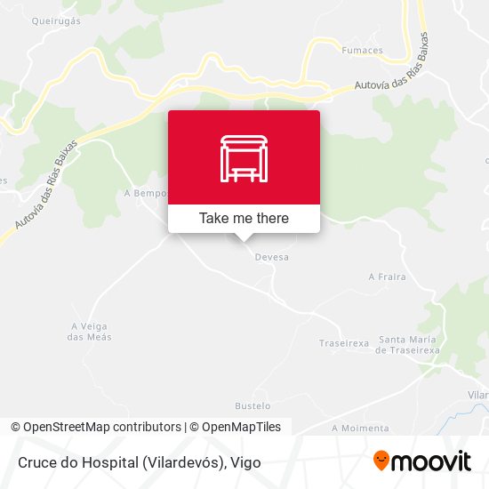 Cruce do Hospital (Vilardevós) map