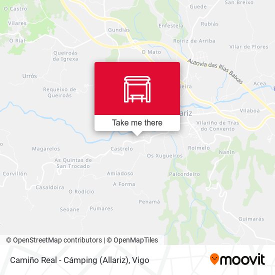 Camiño Real - Cámping (Allariz) map