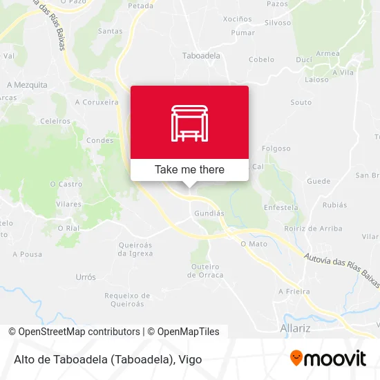 Alto de Taboadela map