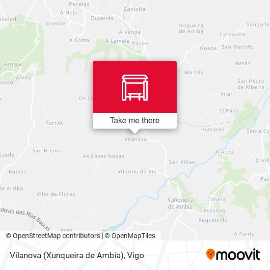 Vilanova (Xunqueira de Ambía) map