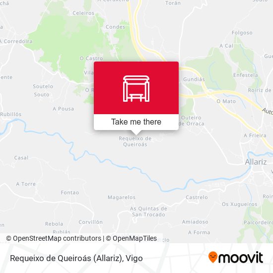 Requeixo de Queiroás (Allariz) map
