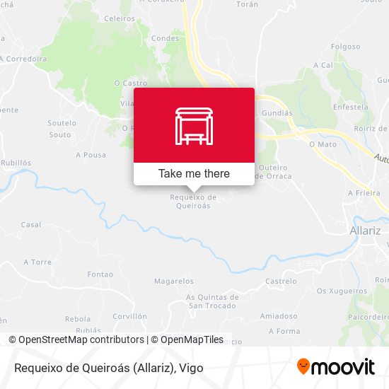 Requeixo de Queiroás (Allariz) map