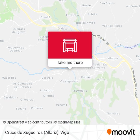 Cruce de Xugueiros (Allariz) map