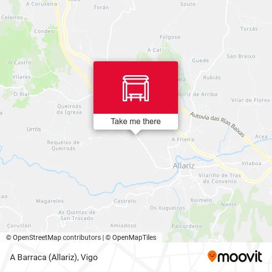 A Barraca (Allariz) map