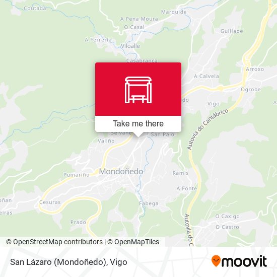 San Lázaro (Mondoñedo) map