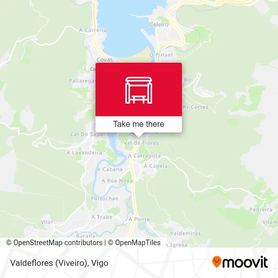 Valdeflores (Viveiro) map