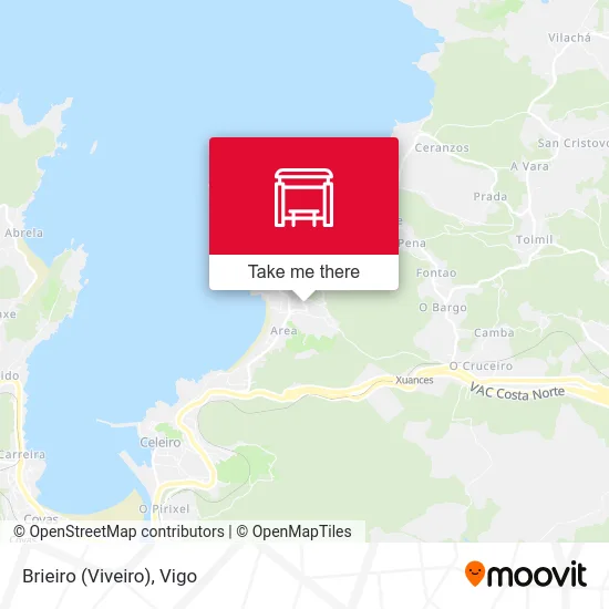 Brieiro (Viveiro) map