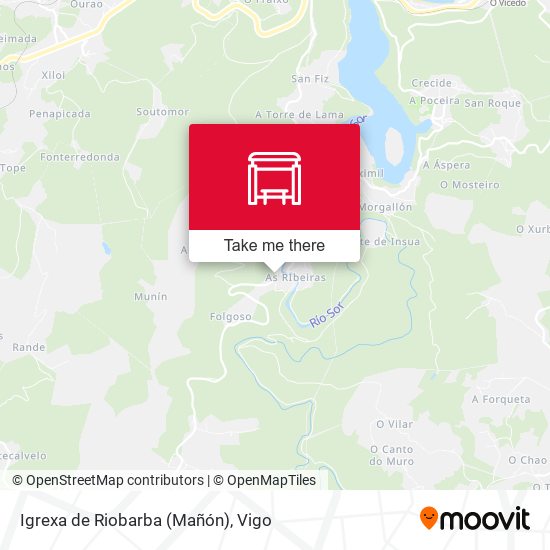 Igrexa de Riobarba (Mañón) map