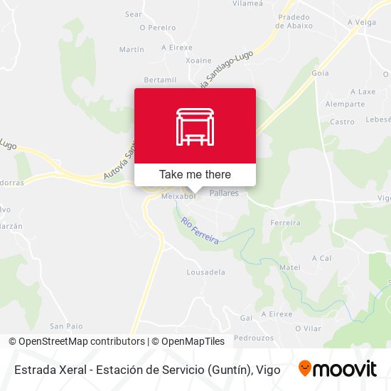 Estrada Xeral - Estación de Servicio (Guntín) map