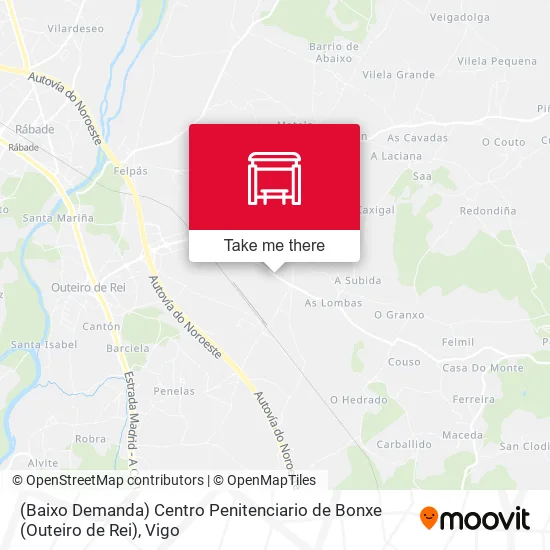 (Baixo Demanda) Centro Penitenciario de Bonxe (Outeiro de Rei) map