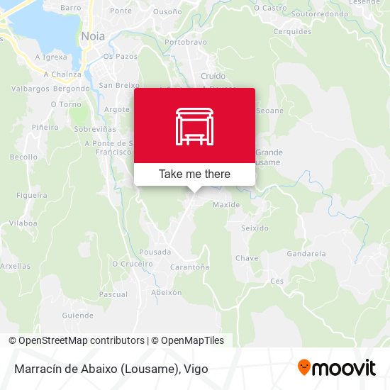 Marracín de Abaixo (Lousame) map