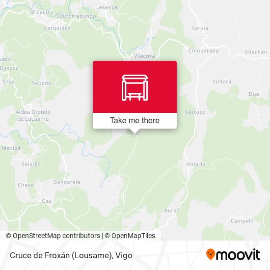 Cruce de Froxán (Lousame) map