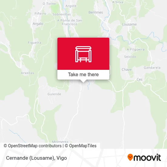 Cernande (Lousame) map