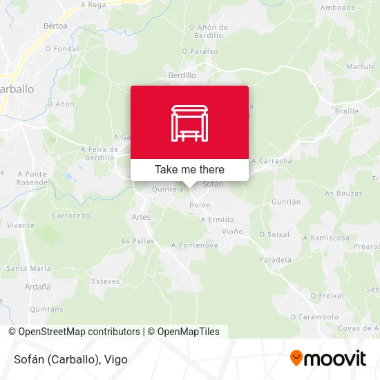 Sofán (Carballo) map