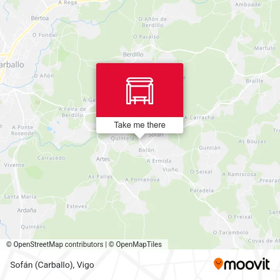 Sofán (Carballo) map