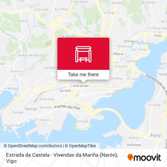 Estrada de Castela - Vivendas da Mariña (Narón) map