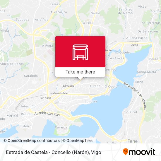 Estrada de Castela - Concello (Narón) map