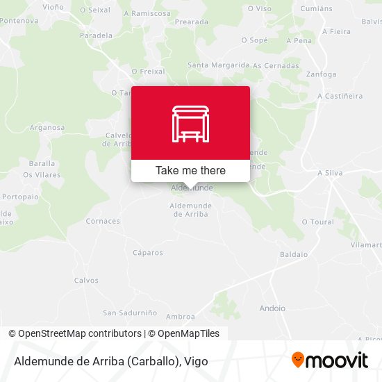 Aldemunde de Arriba (Carballo) map
