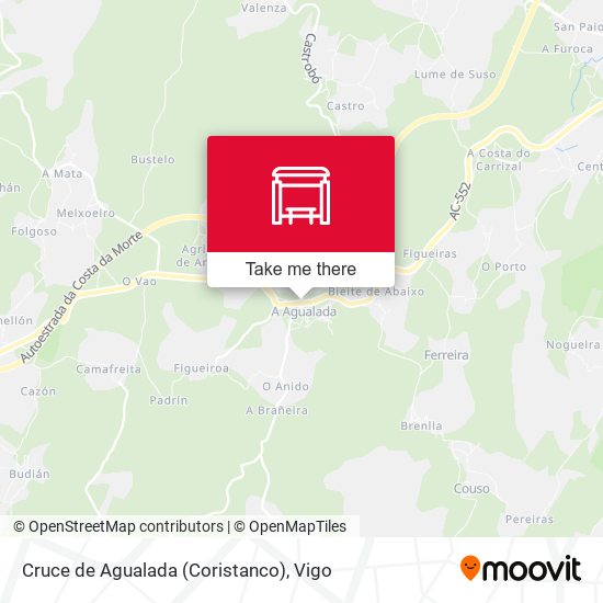 Cruce de Agualada (Coristanco) map