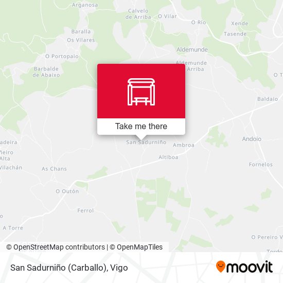 San Sadurniño (Carballo) map