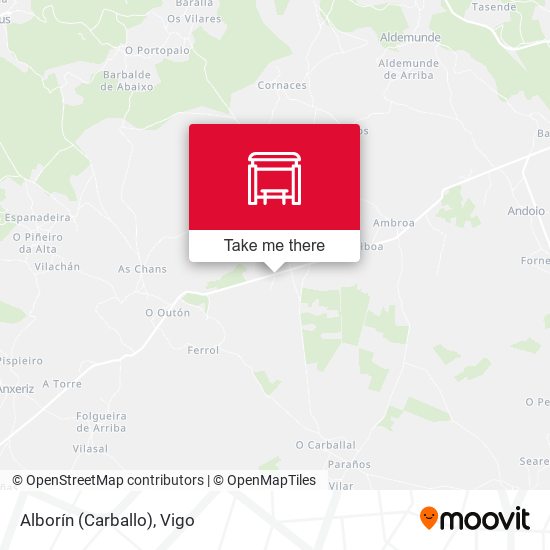 Alborín (Carballo) map