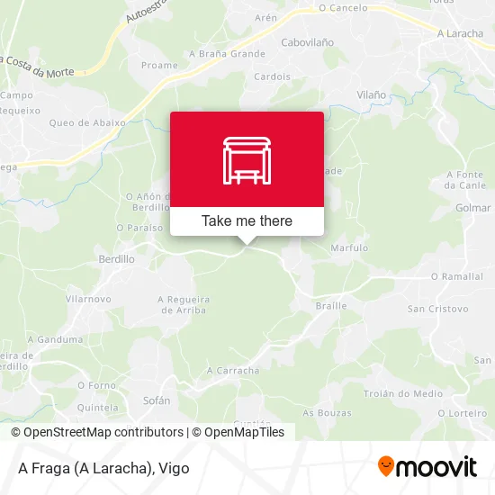 A Fraga (A Laracha) map