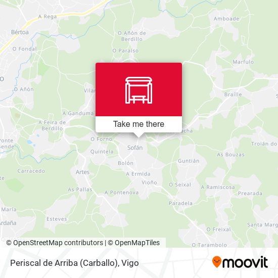 Periscal de Arriba (Carballo) map
