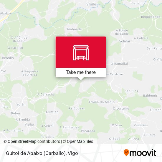 Guitoi de Abaixo (Carballo) map