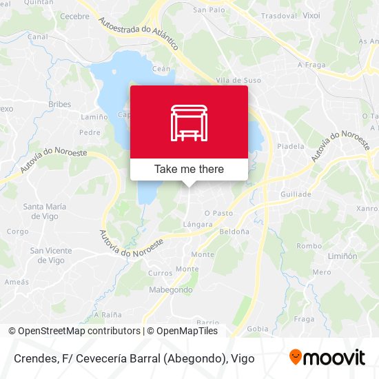Crendes, F/ Cevecería Barral (Abegondo) map