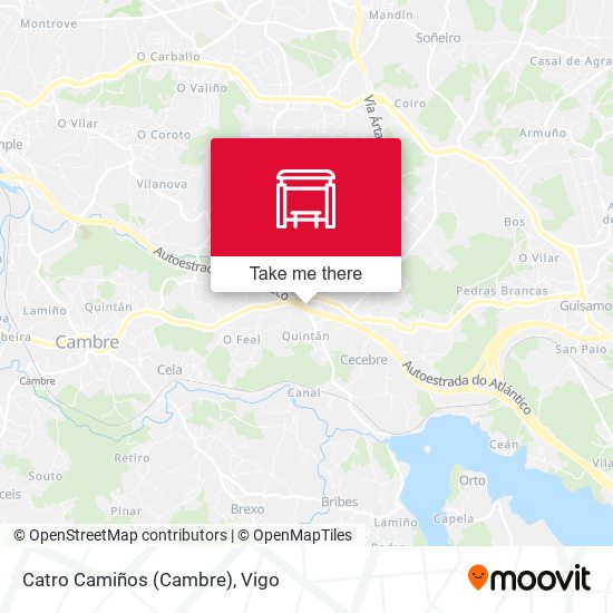 Catro Camiños (Cambre) map