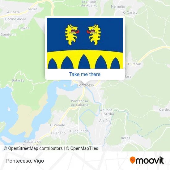 Ponteceso map