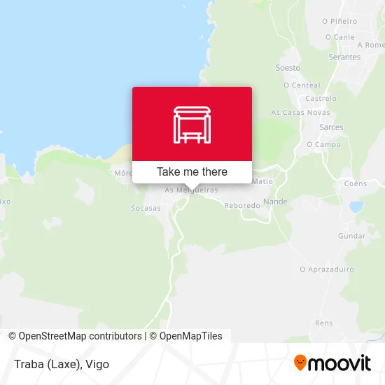 Traba (Laxe) map
