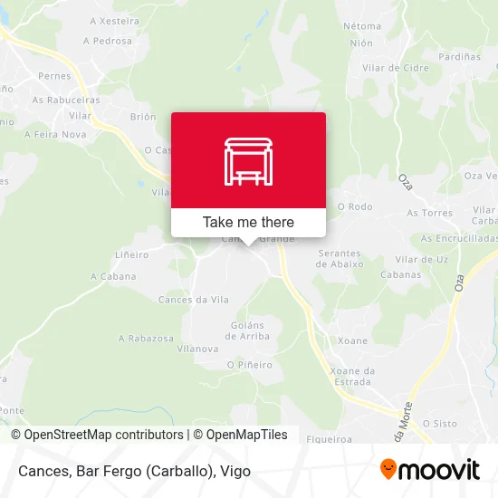 Cances, Bar Fergo (Carballo) map