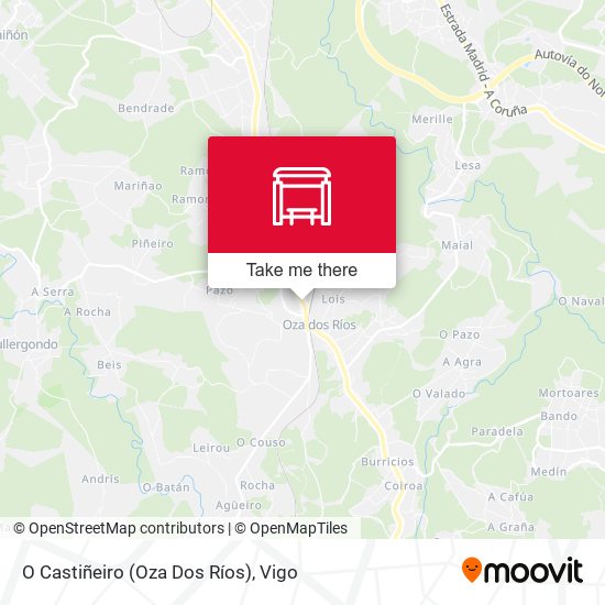 O Castiñeiro (Oza Dos Ríos) map