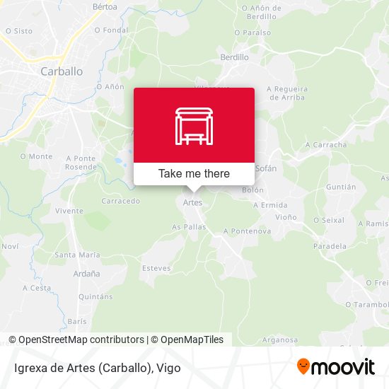 Igrexa de Artes (Carballo) map