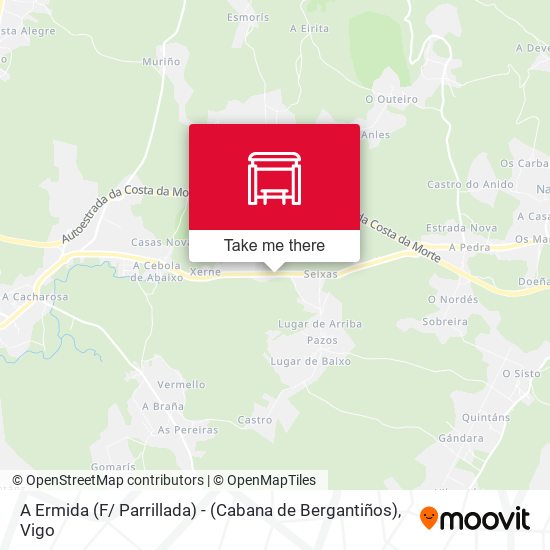 A Ermida (F/ Parrillada) - (Cabana de Bergantiños) map