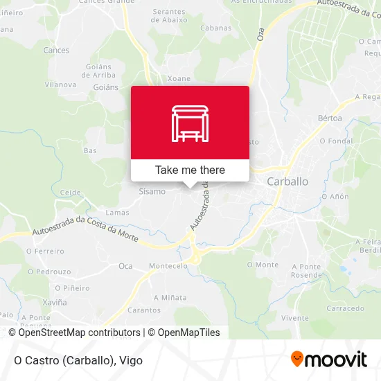 O Castro (Carballo) map