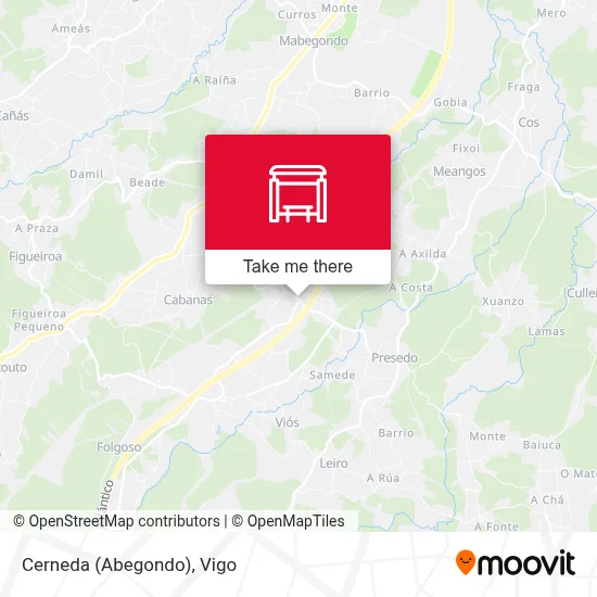 Cerneda (Abegondo) map