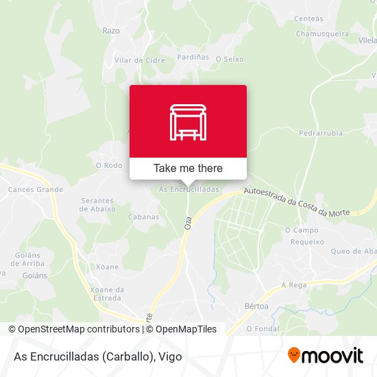 As Encrucilladas (Carballo) map