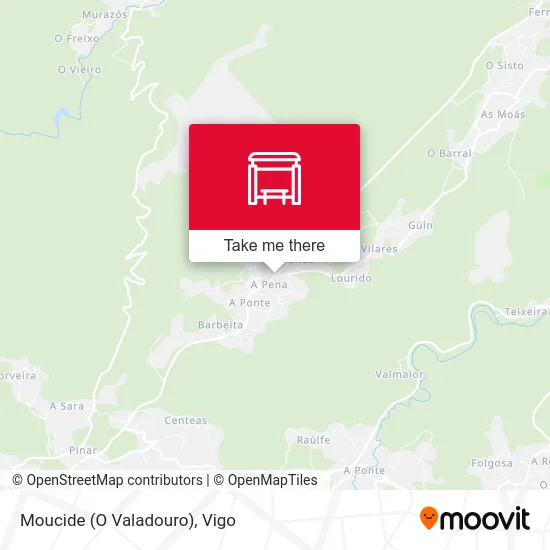 Moucide (O Valadouro) map