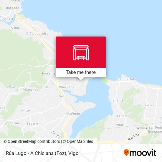Rúa Lugo - A Chiclana (Foz) map