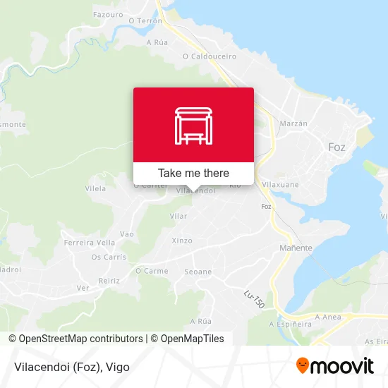 Vilacendoi (Foz) map