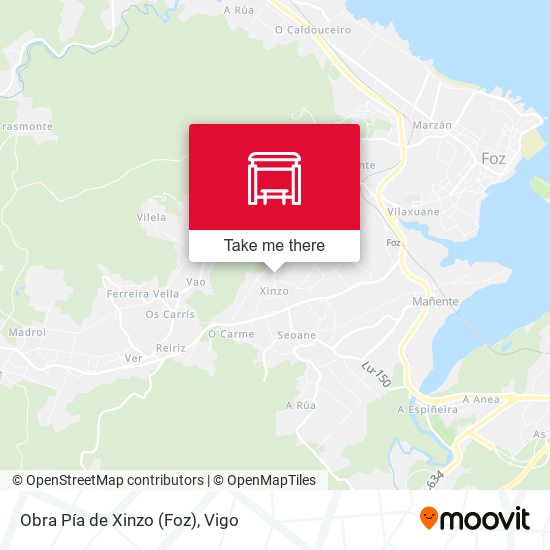 Obra Pía de Xinzo (Foz) map