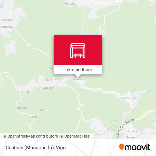 Centeás (Mondoñedo) map