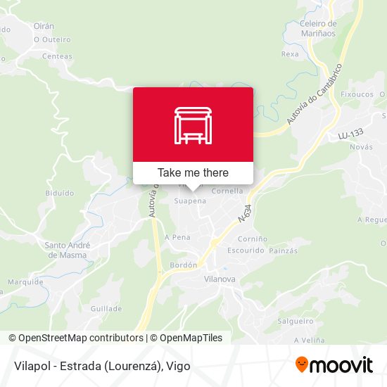Vilapol - Estrada (Lourenzá) map
