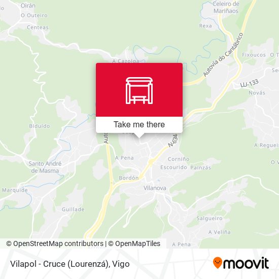 Vilapol - Cruce (Lourenzá) map